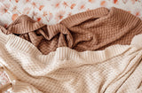 Cream Knitted Baby Blanket