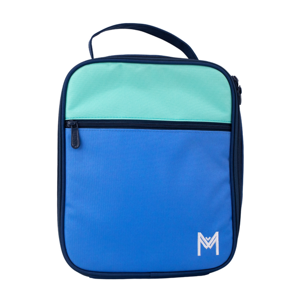 MontiiCo Insulated Lunch Bag - Blue Colour Block