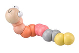 Wooden Jointed Worm - Pink