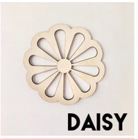 Daisy Wall Decal 10cm - Natural